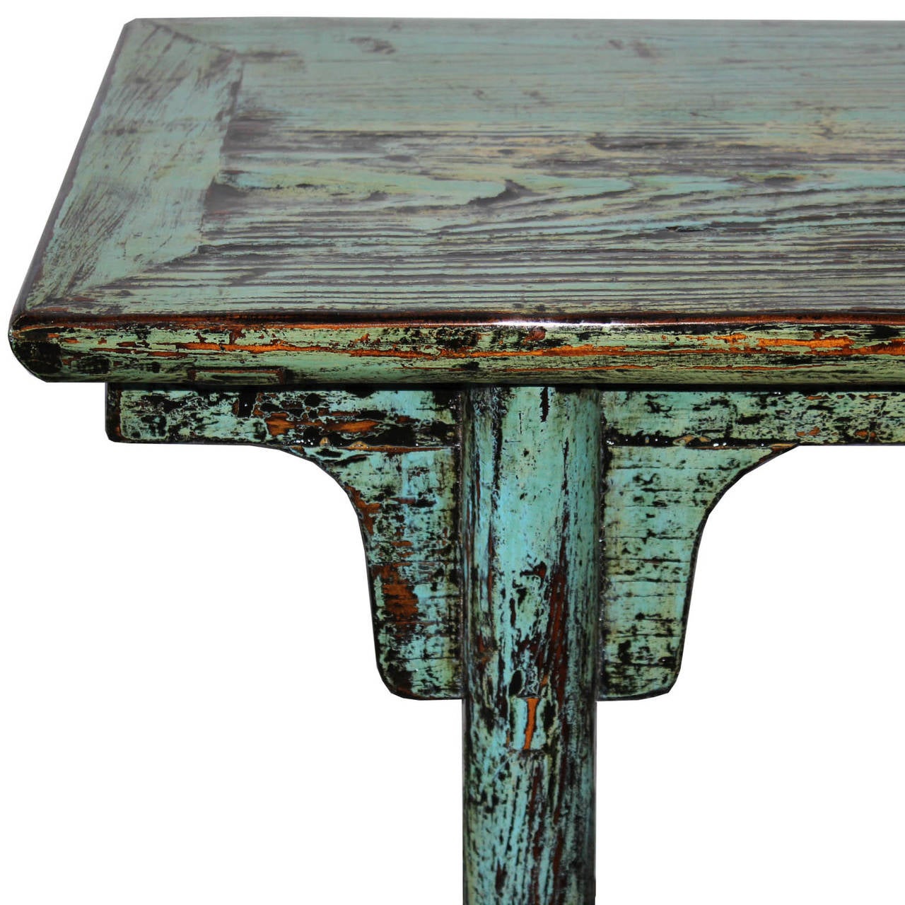 Chinese Blue Shandong Console Table