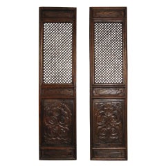 Pair of Carved Door Panels 