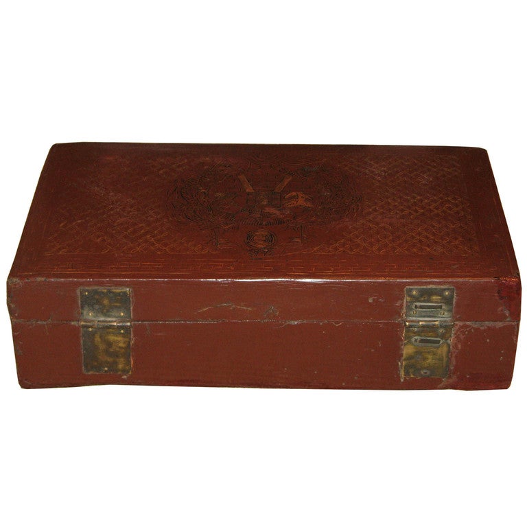 Antique Leather Box 1