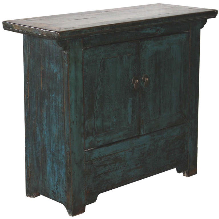 Chinese Shanxi Blue Side Chest