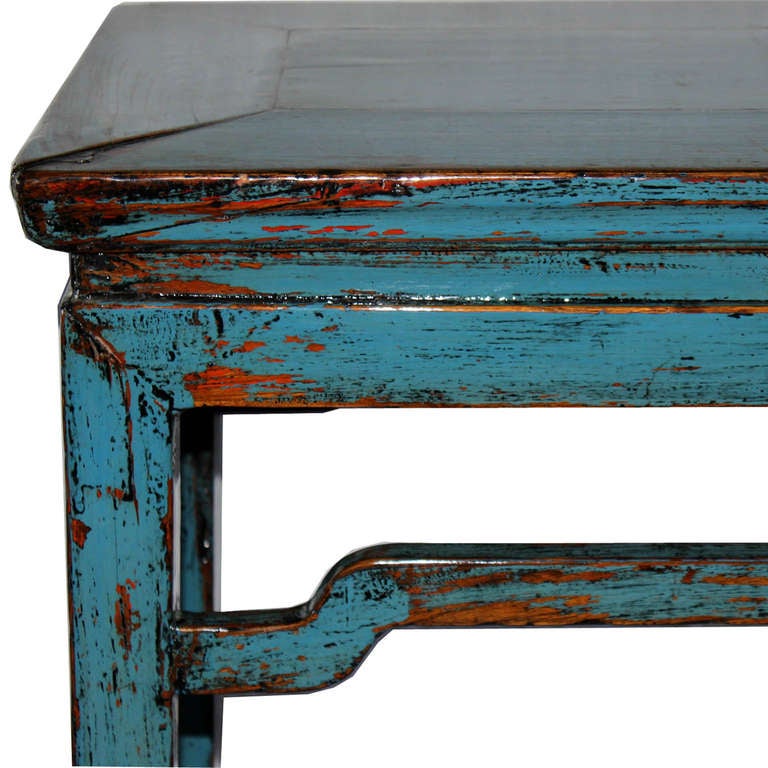 Chinese Shanxi Blue Altar Table