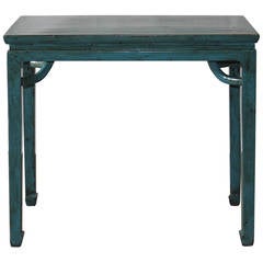Ming-Style Blue Console Table