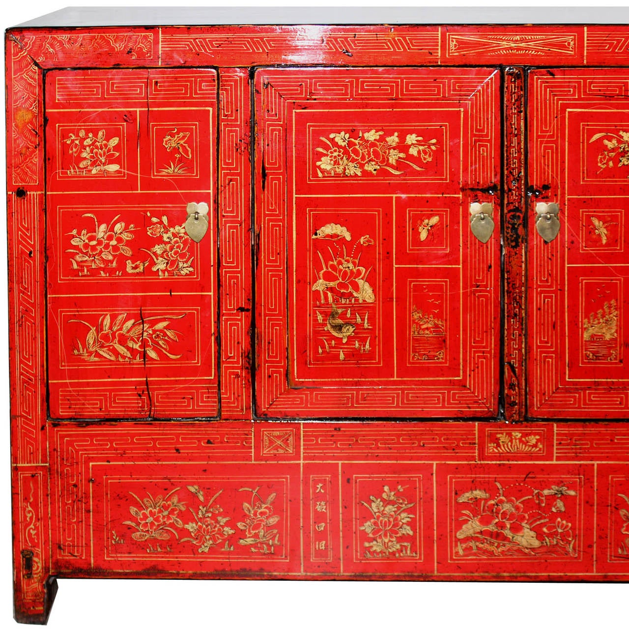 Late 19th Century Red Dongbei Wedding Buffet