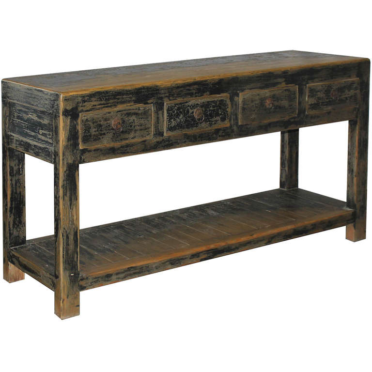 Chinese 4-Drawer Shanxi Console Table