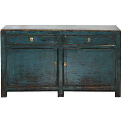 Antique Shanxi Blue Buffet