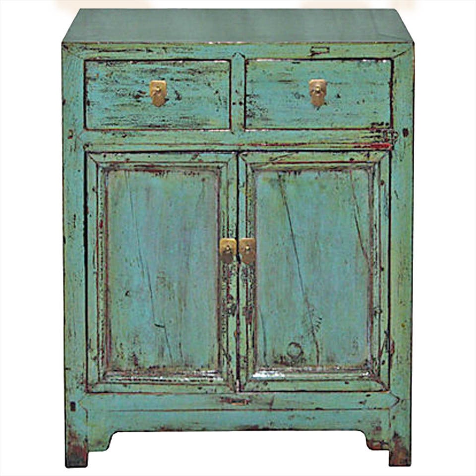 Blue Shanxi Side Chest