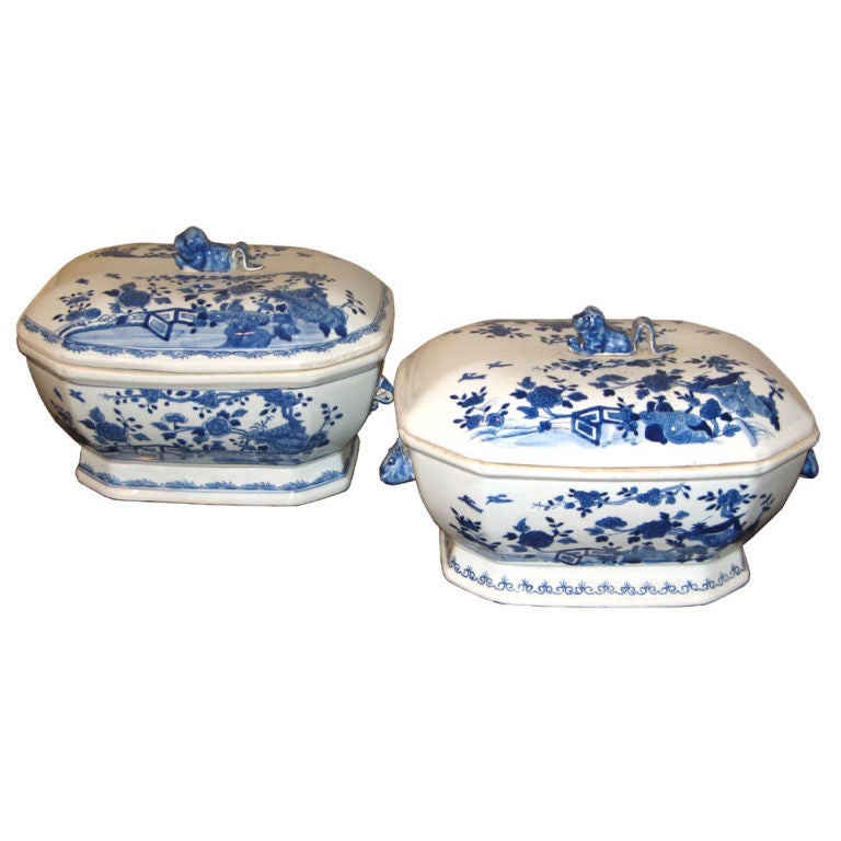 Blue 
White Tureen
