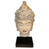 Painted Quan Yin Head