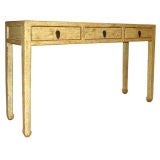 3 Drawer Stonetop Console Table
