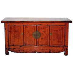 Orange Painted Buffet