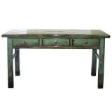 Blue Console Table