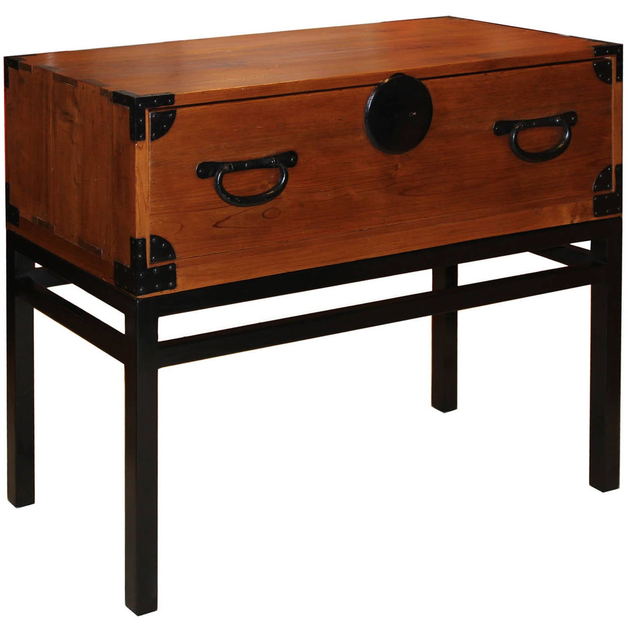 Japanese One-Drawer Chest on Stand
