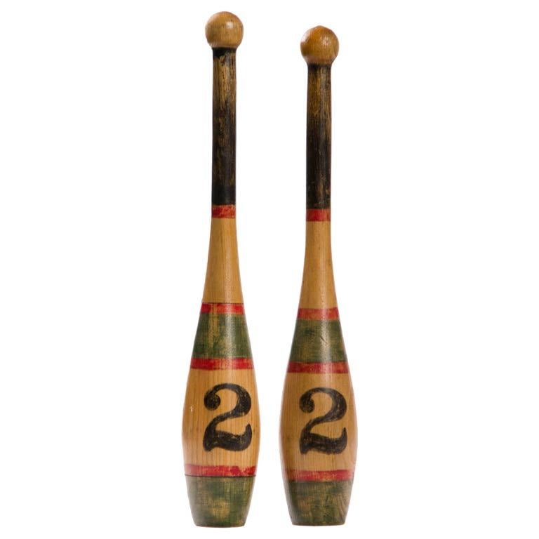 Pair of Vintage Juggling Pins