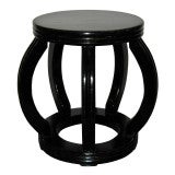 Black Lacquer Stool
