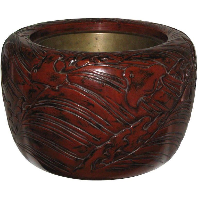 Japanese Lacquer Hibachi In Good Condition In San Francisco, CA