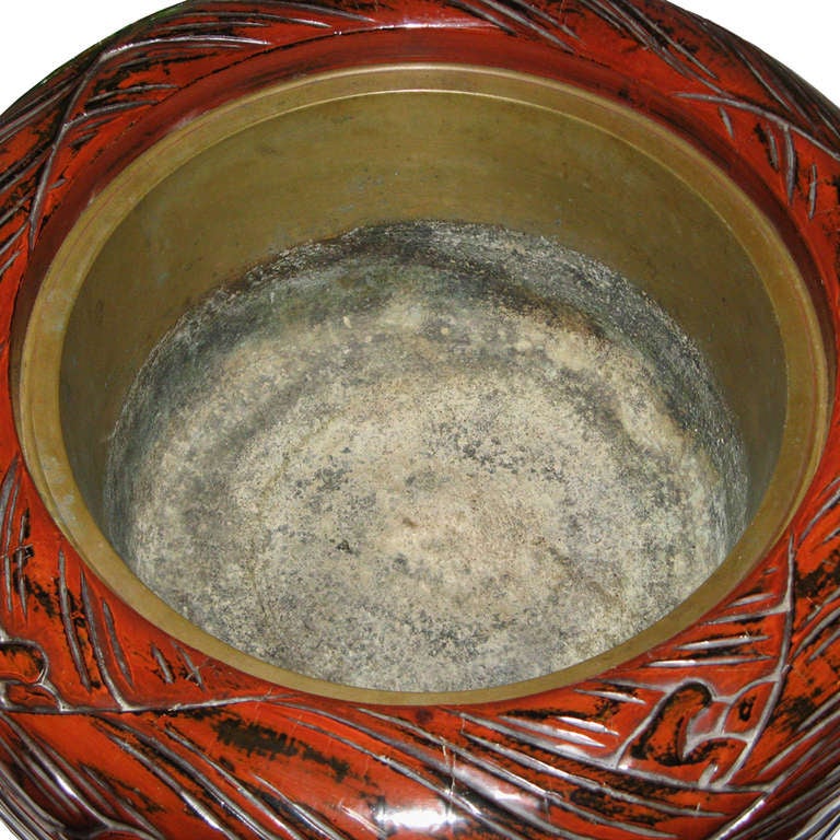 19th Century Japanese Lacquer Hibachi