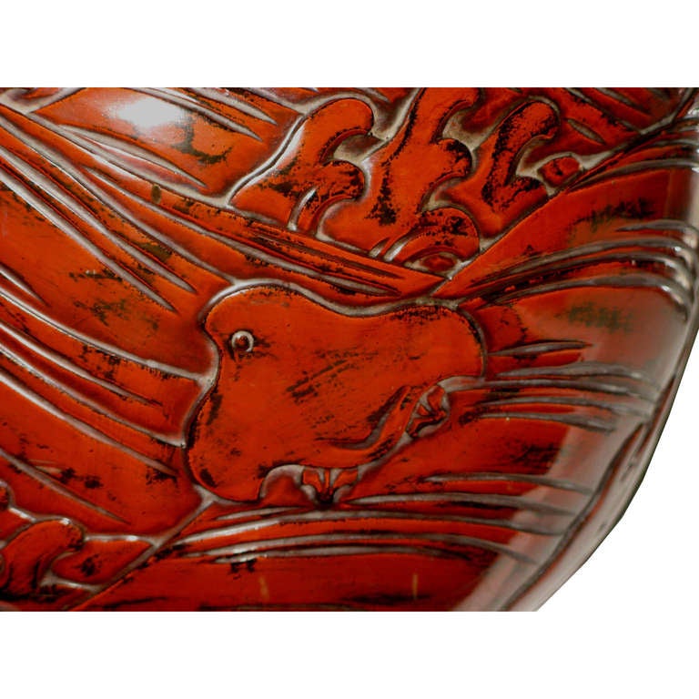 Wood Japanese Lacquer Hibachi