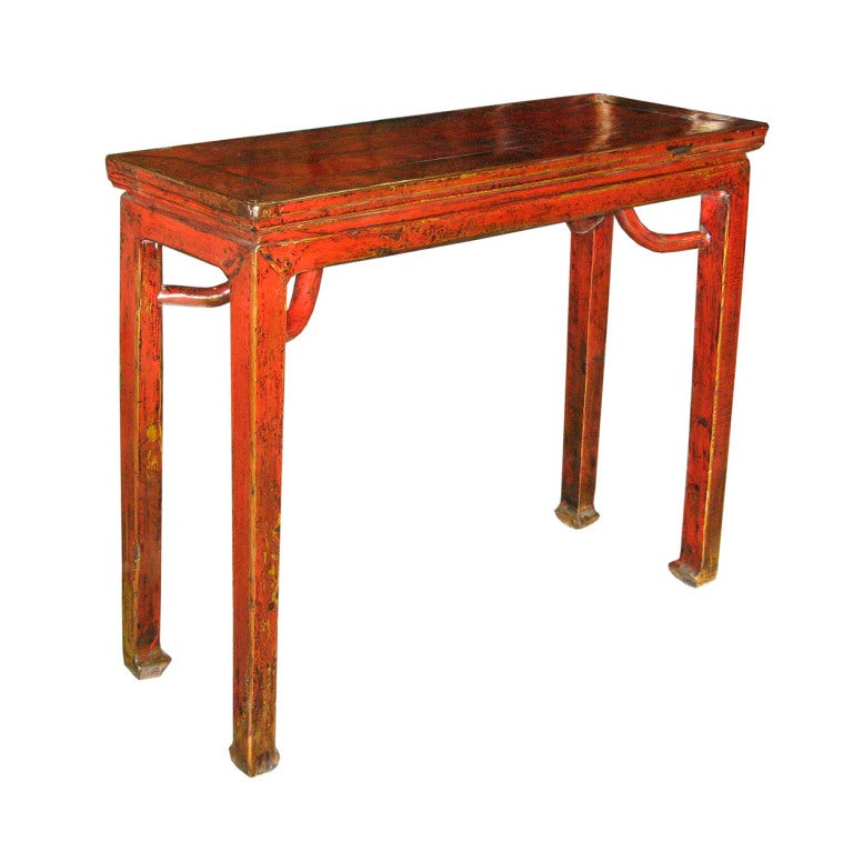 Red Lacquer Altar Table