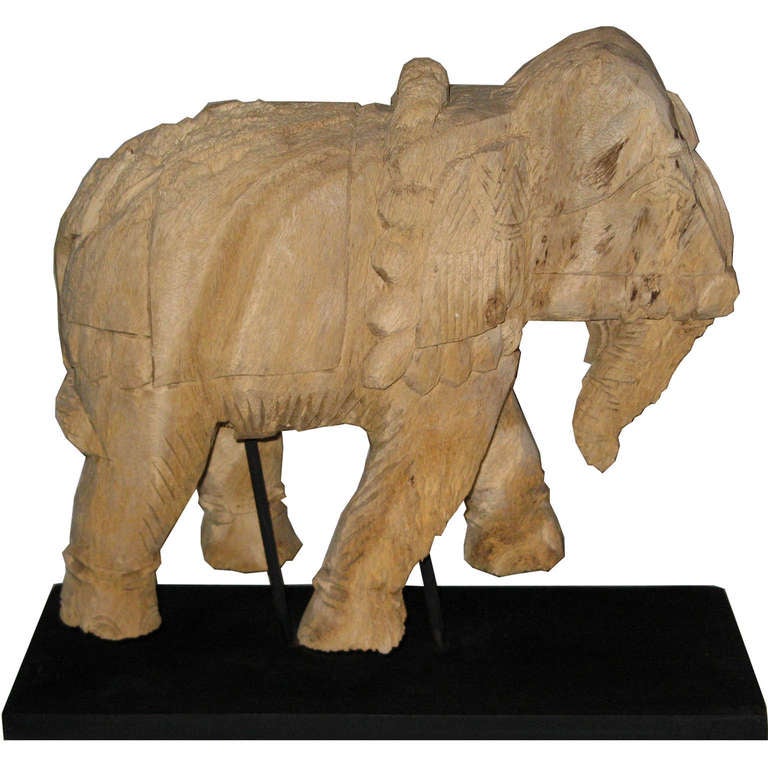 Carved Wood Elephant, Thailand at 1stDibs wood elephant from thailand, thai carved furniture
