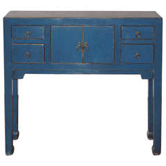 Blue Console Table