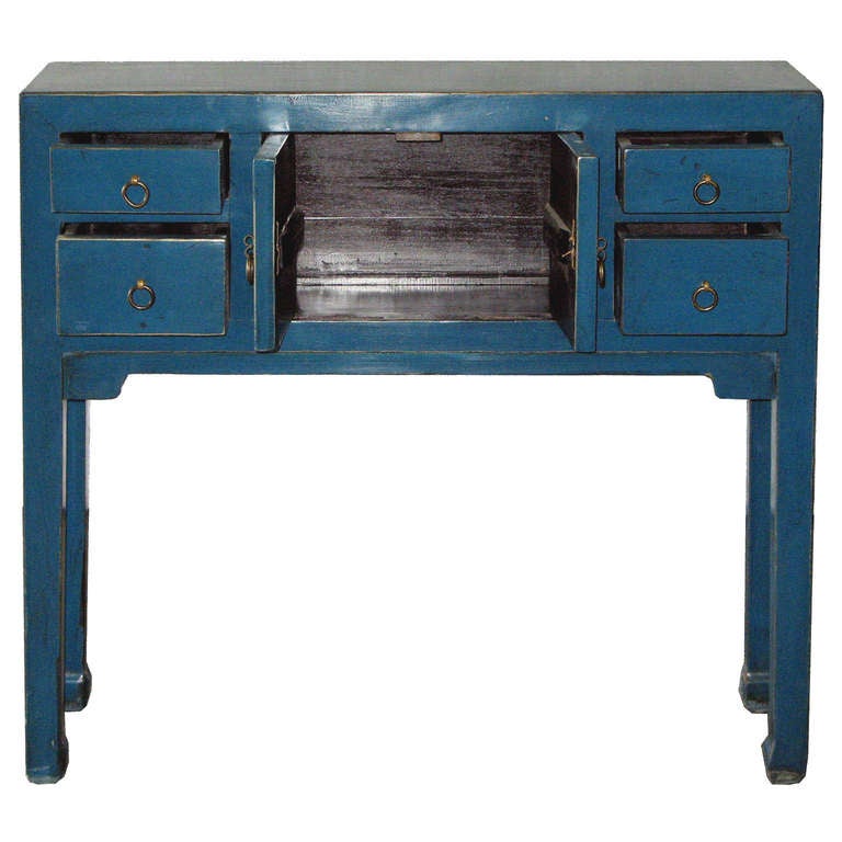 Chinese Blue Console Table