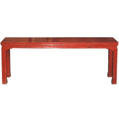 Antique Red Bench