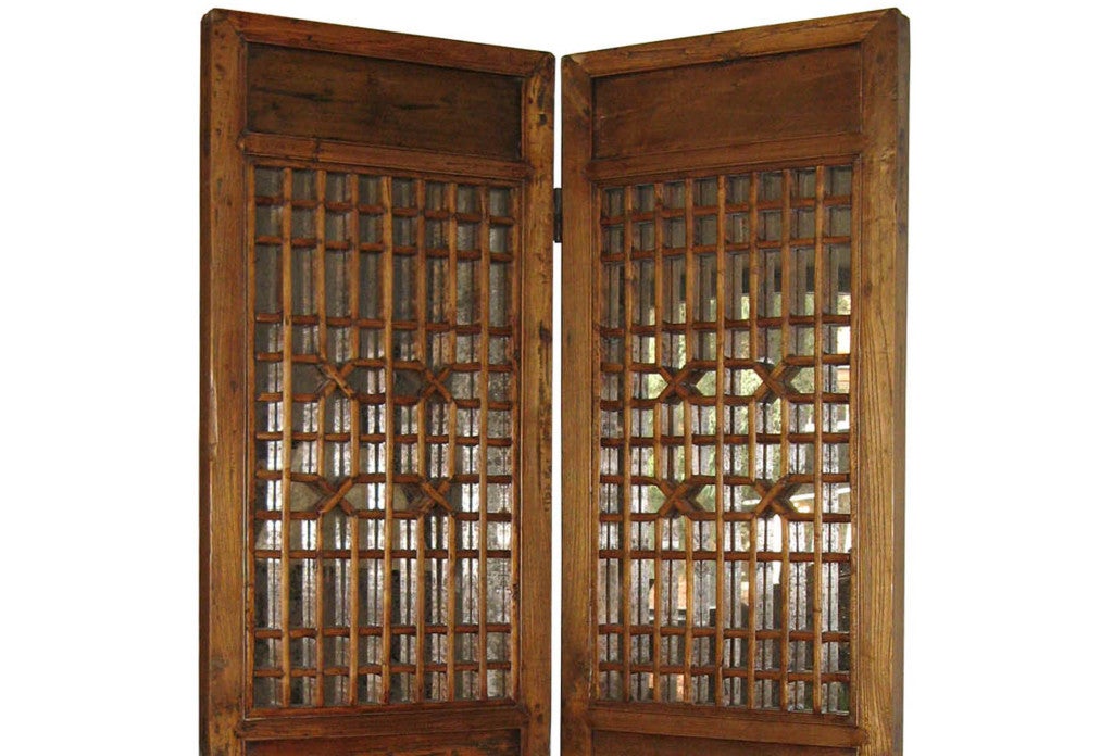 Antique 2 Panel Screen