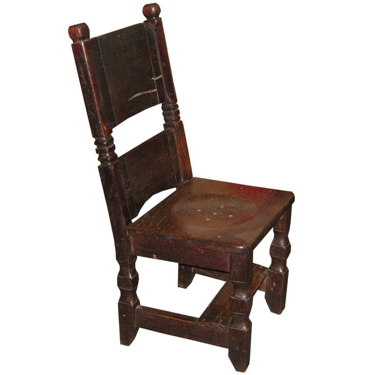 Nara Wood School Chair For Sale