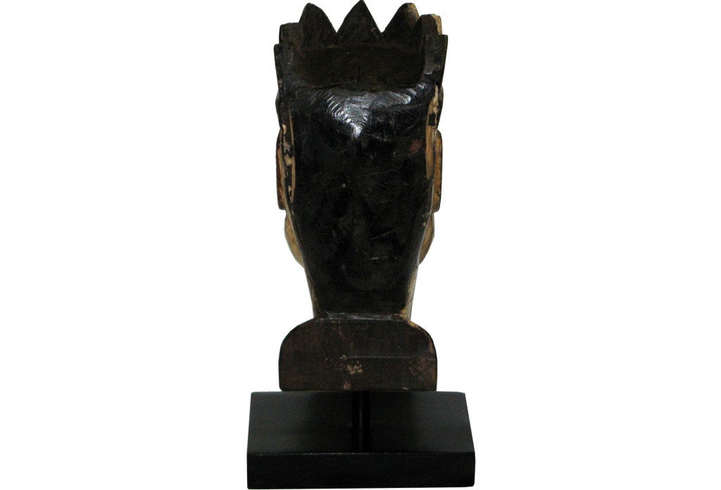 Mid-20th Century Puppet Head on Stand