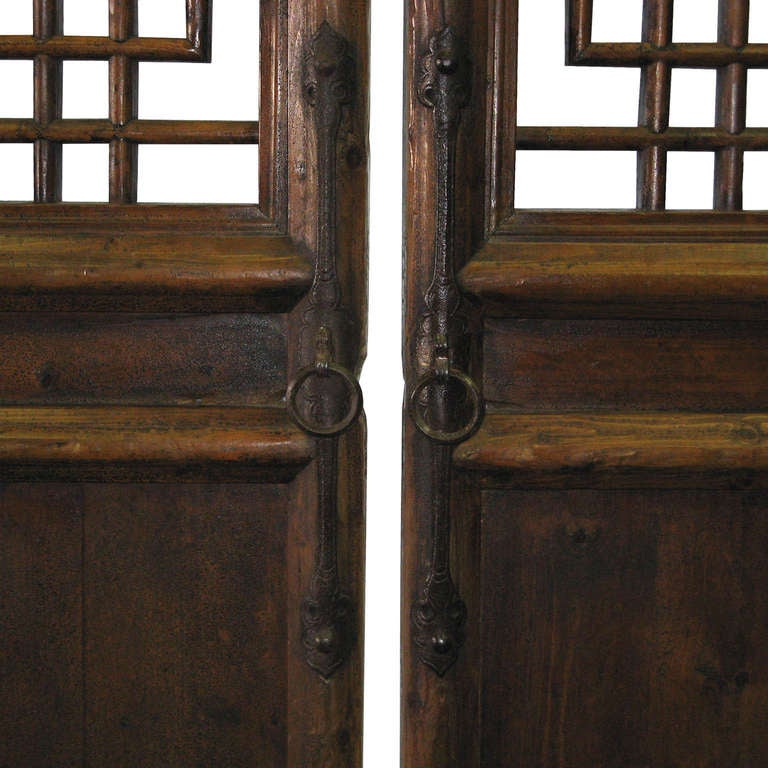 Elm Pair of Shanxi Door Panels