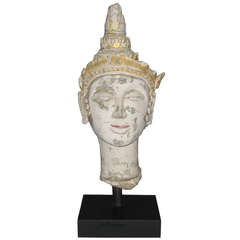 Antique Thai Stucco Head