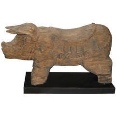 Vintage Eroded Pig from Thailand