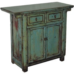 Antique Shanxi Blue Chest