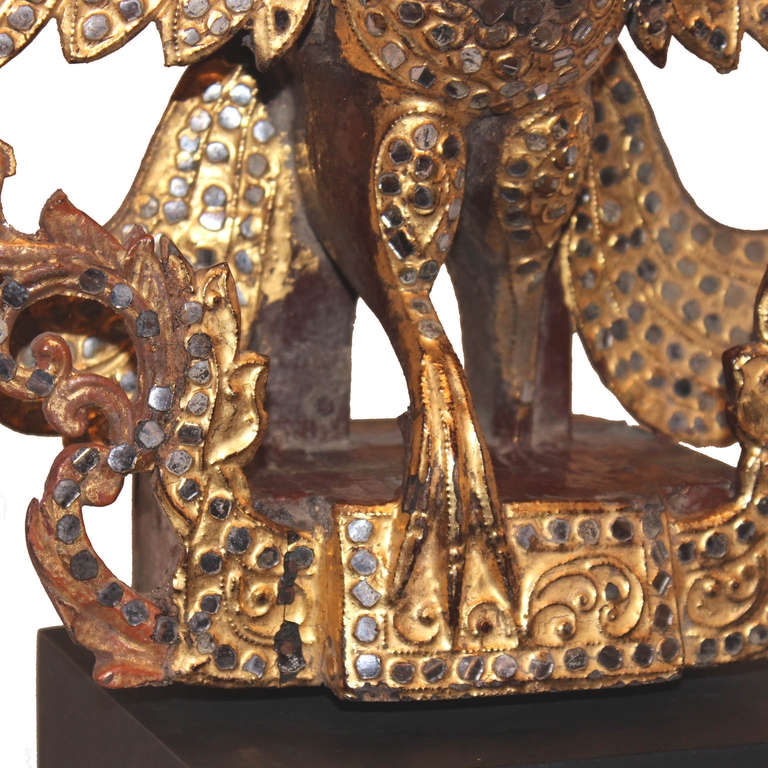 19th Century Burmese Gold Peacock