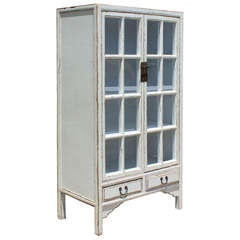 White Glass Cabinet