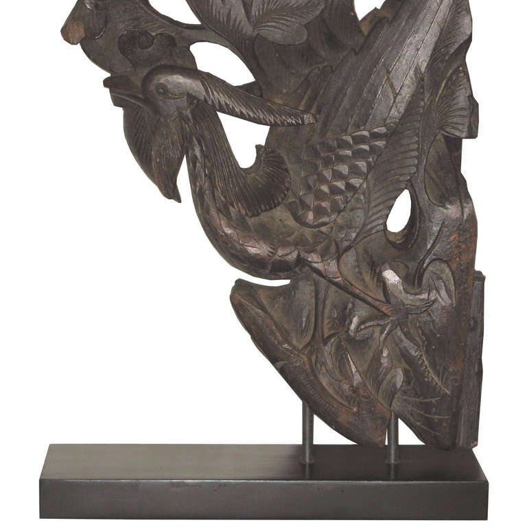 19th Century Phoenix Carving