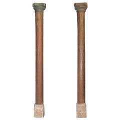 Pair of Wood Columns 3