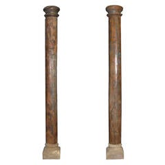 Pair of Columns with Stone Base