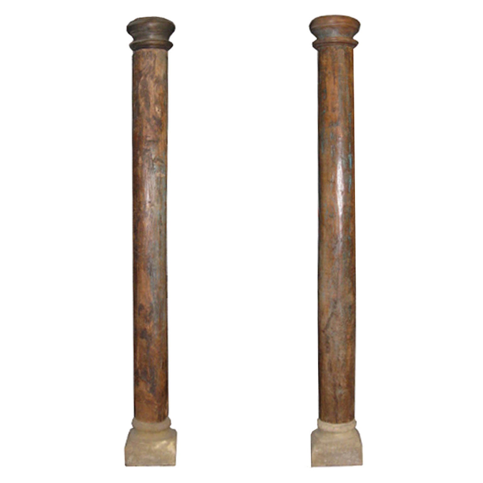 Pair of Columns with Stone Base