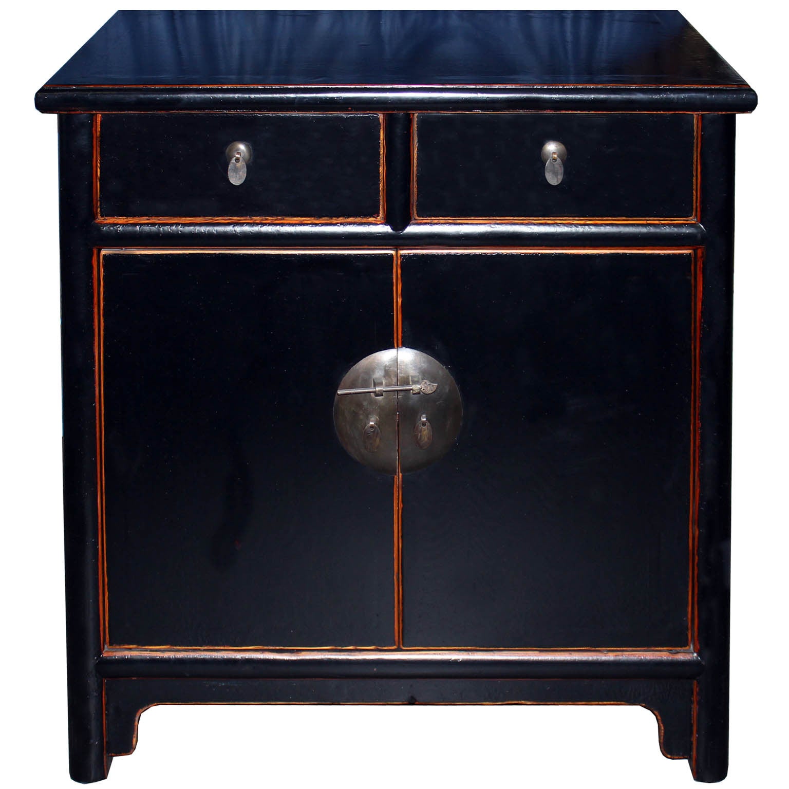 Black Two-Drawer Chest