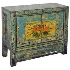 Blue Gansu Side Chest