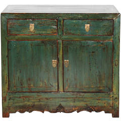 Antique Shanxi Green Chest