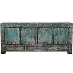 Antique Shanxi Blue Buffet