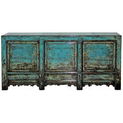 Antique Shanxi Blue Sideboard