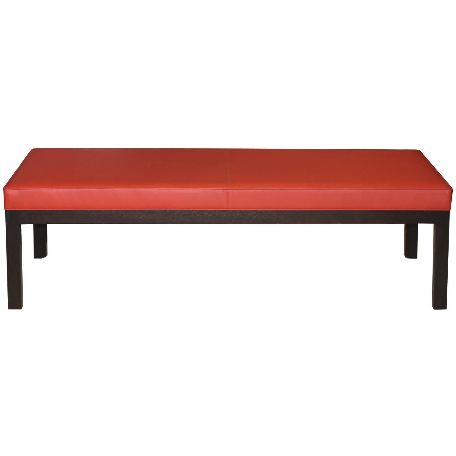 Red Leather Bench