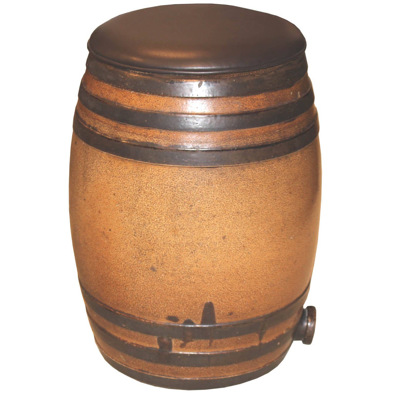 Glazed Barrel Stool II
