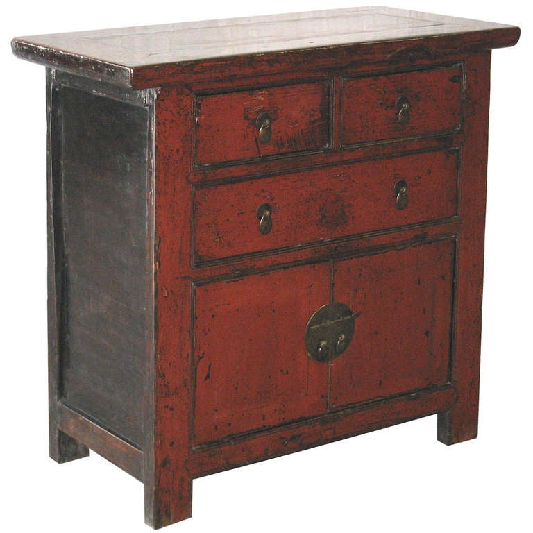 3 Drawer Red Chest
