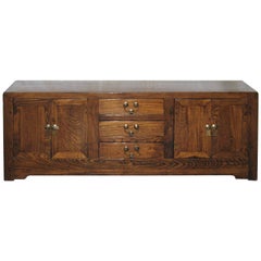 Antique Chinese Elm Low Chest