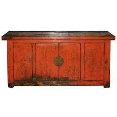 Lanzhou Red Painted Buffet