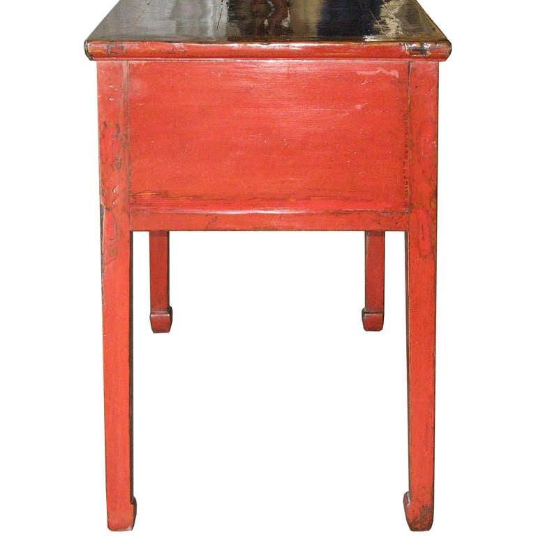 19th Century Shanxi 6 Drawer Console Table
